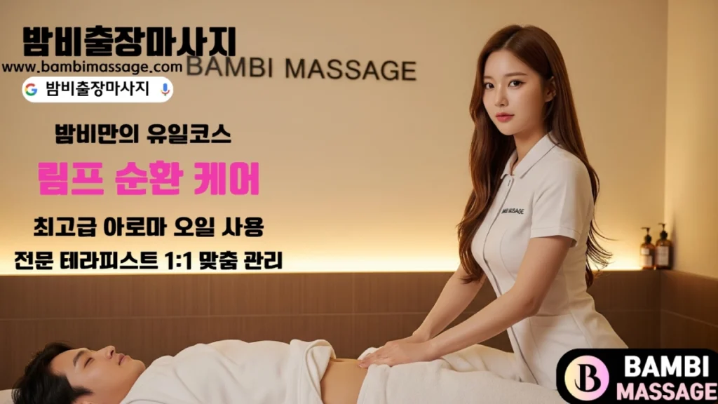 순천만 국가정원과 습지를 둘러본 후 지친 몸을 순천출장마사지로 편안하게 회복하는 모습.